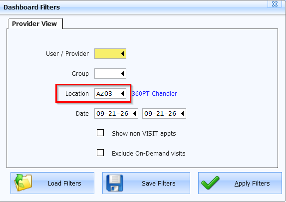 Supporting screenshot 1 for CL-004 — Multi-Clinic Navigation