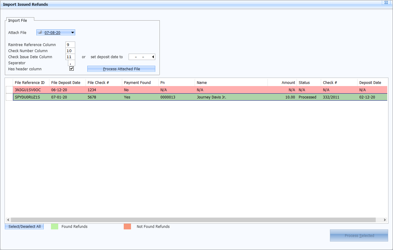 Supporting screenshot 1 for RCM-007 — OTC Collections