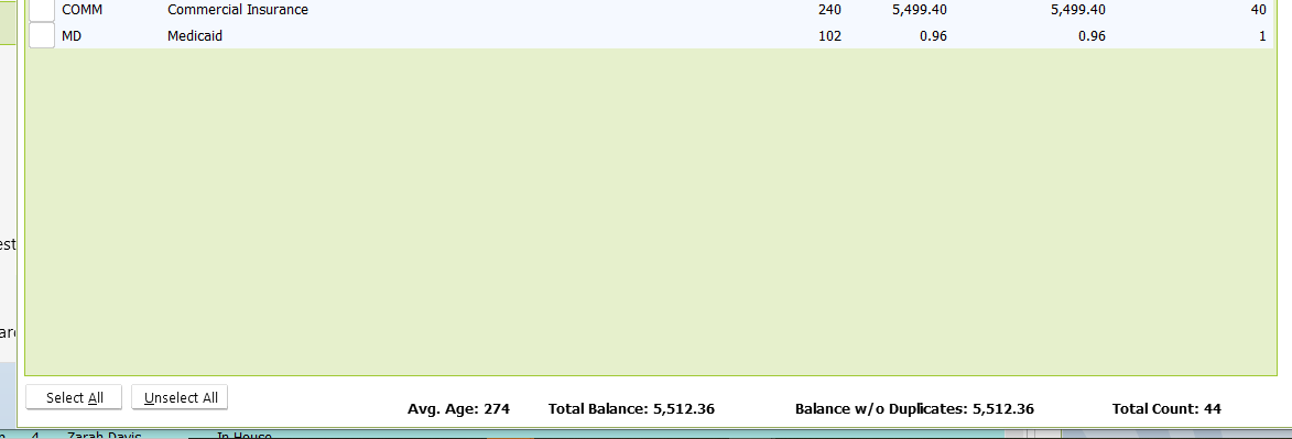 Supporting screenshot 2 for RCM-012 — Follow Up Cues to Include Balance without Duplicates