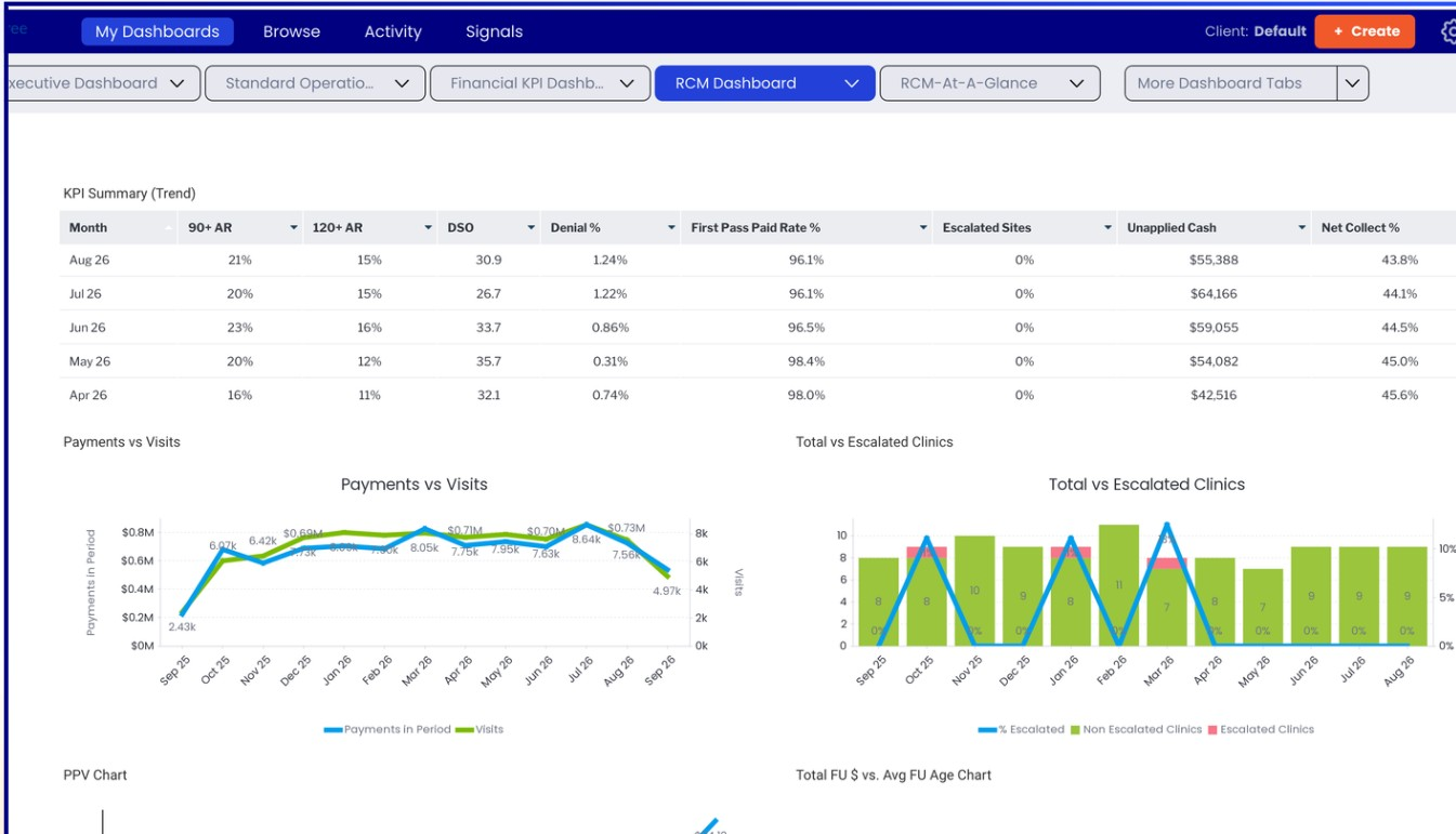 Supporting screenshot 1 for BI-003 — RCM Dashboard