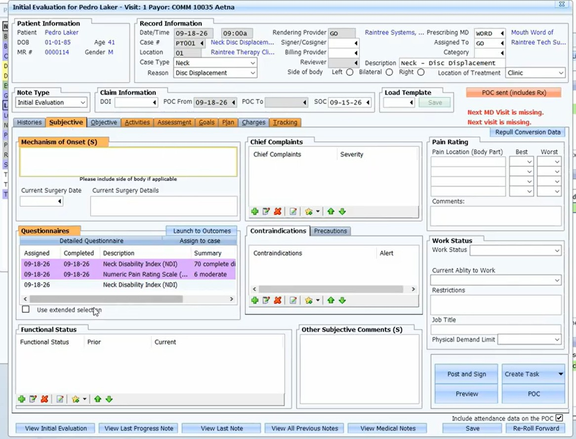 Supporting screenshot 1 for CL-011 — PROMIS Integration